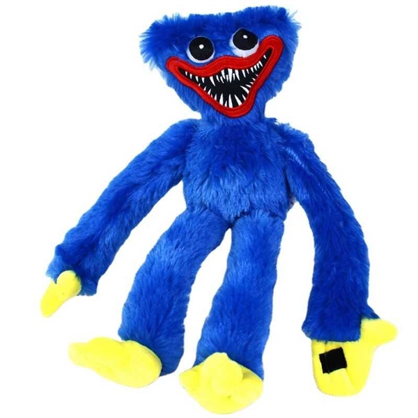 New black huggy wuggy plush toy poppy playtime game character