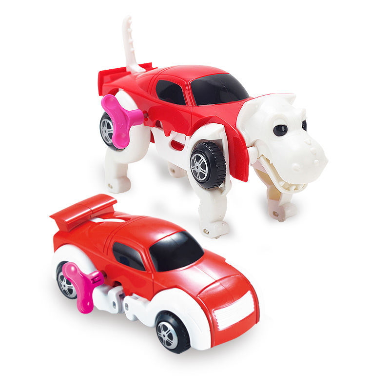 Kibtoy Clockwork transforming toy dog car Kibtoy Clockwork transforming toy dog car