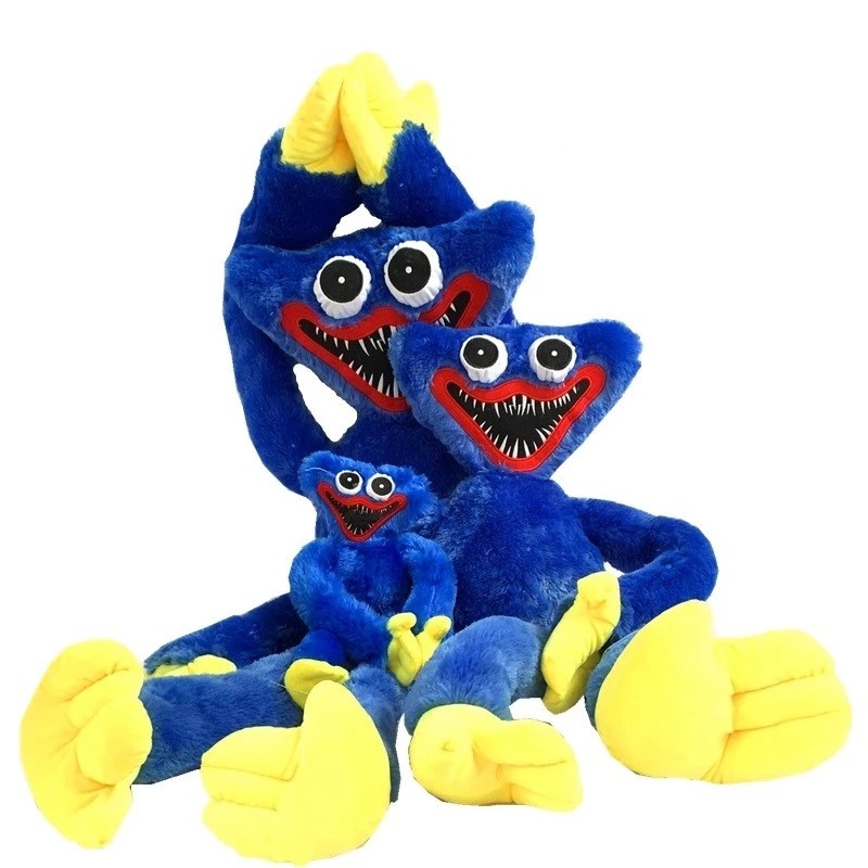 Huggy Wuggy Poppy Playtime Plush toy, Blue Cute and Evil Plush Toy Classic  Style
